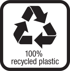 Recycled plastic 100%