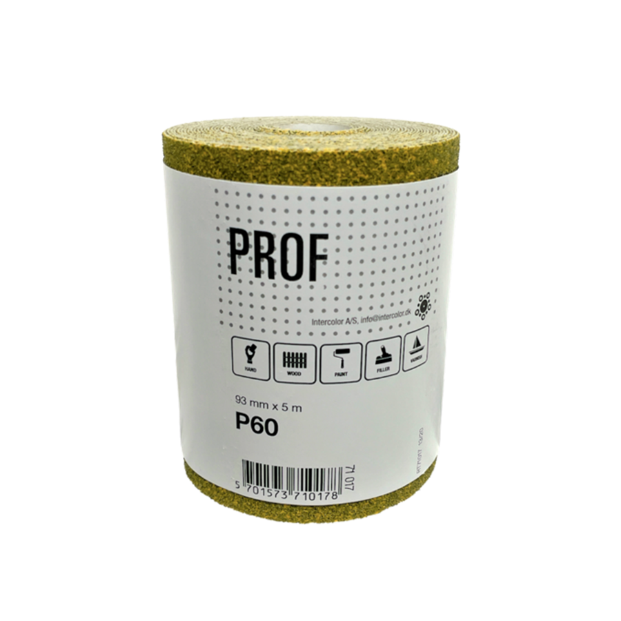 Prof. Hand slibepapir 93 mm x 5 m