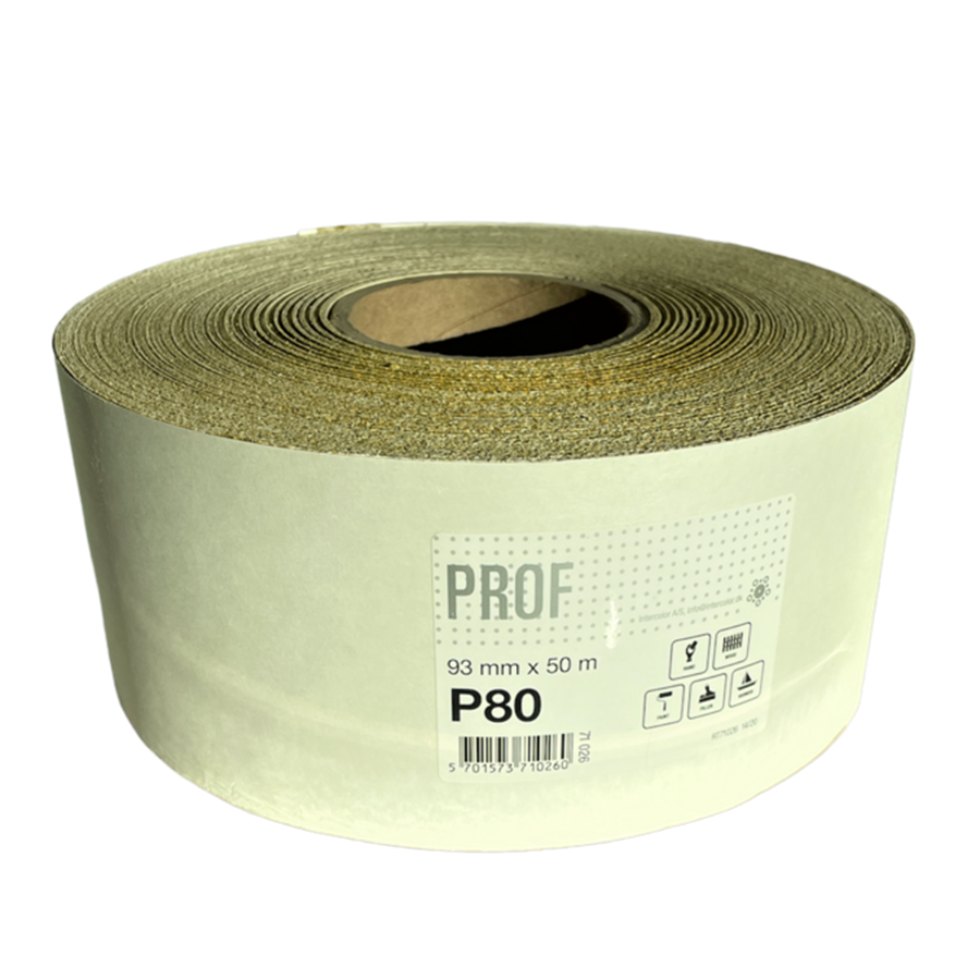 Prof. Hand slibepapir 93 mm x 50 m