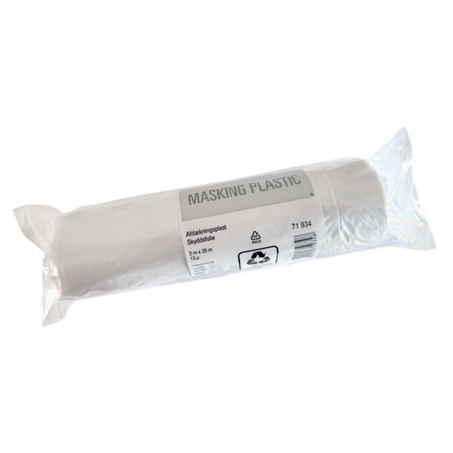 Afdækningsplast 13 µ Genanvendt plast