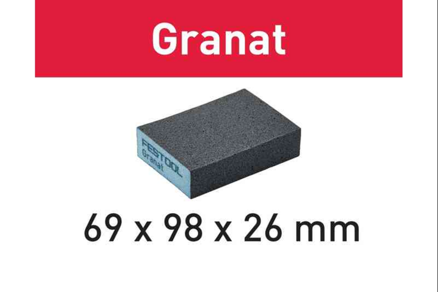Festool Sanding block 69x98x26 60 GR/6 Granat